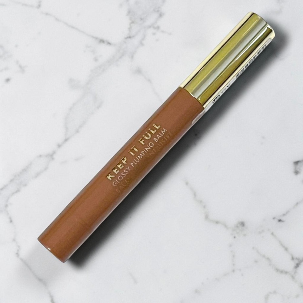 Milani Keep It Full Glossy Plumping Balm Lip Gloss 160 Honey 0.07oz Sheer Brown
